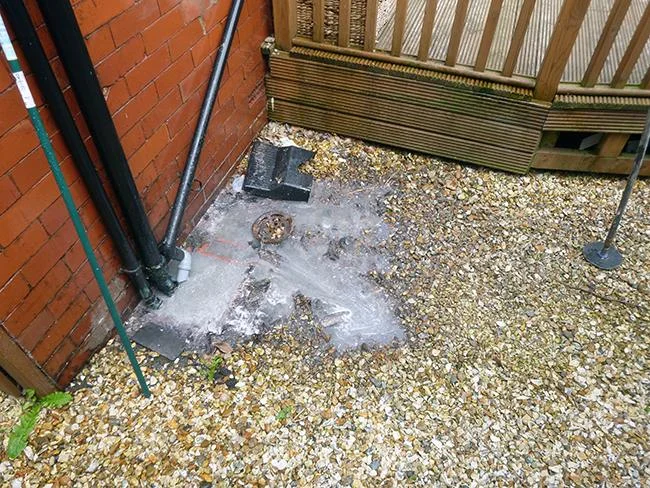 Pancake Day plumbing disaster with blocked kitchen sink in Kent